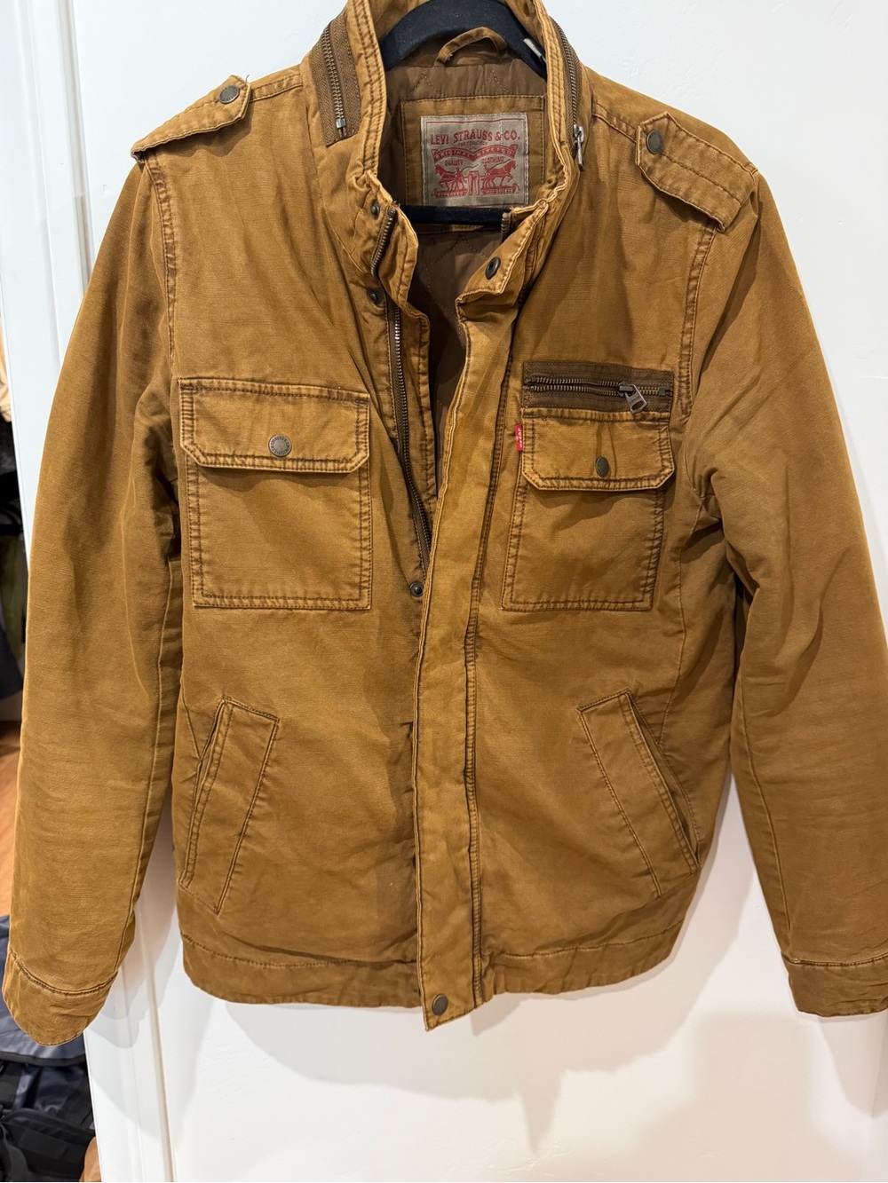 Levi's Men's Tan/Brown Military Field Jacket